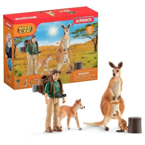 Coffret Aventures En Océanie, Figurines Animaux Sauvages, Schleich 42550 Wild