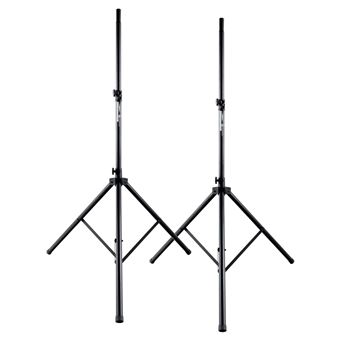 Soportes De Altavoces De Aluminio - 2 Piezas Con Trípode Ancho Y Bolsa, Altura Ajustable 125-185 Cm