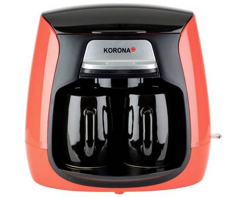 Korona 12208 Cafetière rouge, noir Nombre de tasse=2