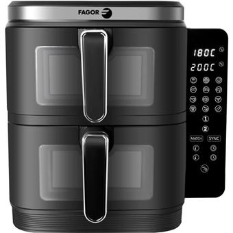 Friteuse sans huile - Airfryer FGD11 - Capacité 11L - Double cuves 5,5 L - 12 programmes de cuisson - 2800W - 1