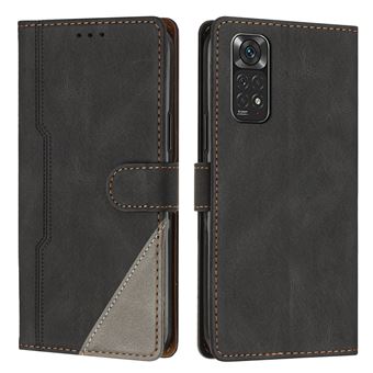 Coque pour Xiaomi Redmi Note 11S Etui Portefeuille Magnétique Multifonction Anti Choc Noir - 1