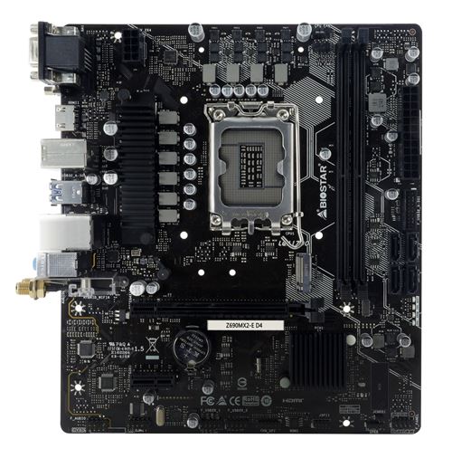Biostar Mainboard "Z690MX2-E D4"