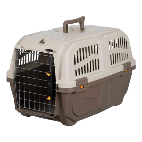 Comparer les prix de TRIXIE Boîte de transport pour animaux de compagnie Skudo XS-S Taupe