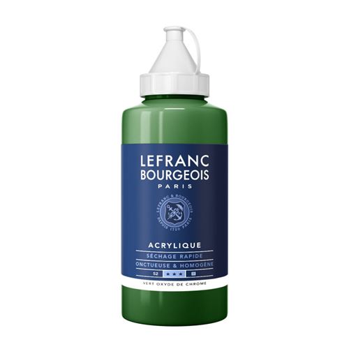 Peinture Acrylique en bidon vert oxyde de chrome 750ml - Lefranc & Bourgeois