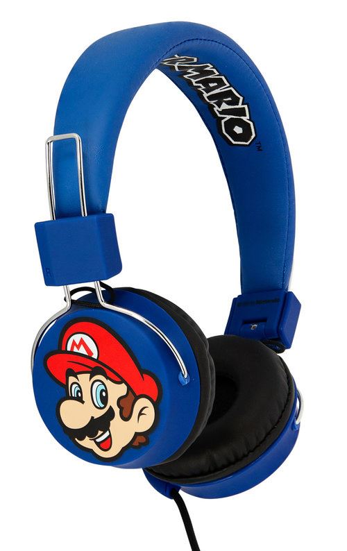 Otl Noir Casque D'écoute Super Mario Bleu Junior