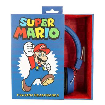 OTL casque d'écoute Super Mario bleu junior