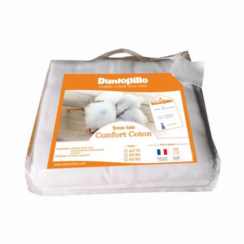 Sous Taie Confort Coton - 65/65 - DUNLOPILLO