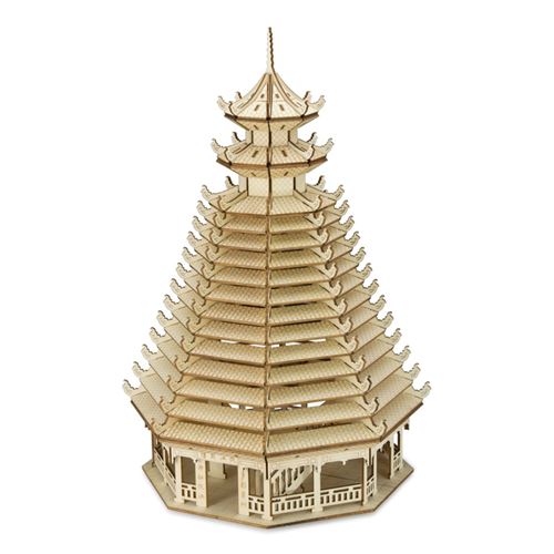 Puzzle 3D 264 pièces - Congjiang Drum Tower