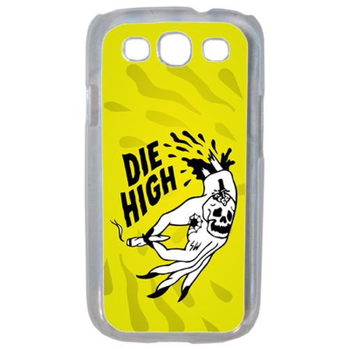 Coque Die High Fond Jaune Compatible Samsung S3 Transparent
