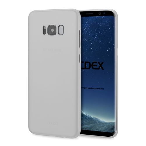 doupi UltraSlim Coque pour Samsung Galaxy S8 Plus, fin mat ultra mince et ultra léger Bumper Cover Housse de Protection, blanc