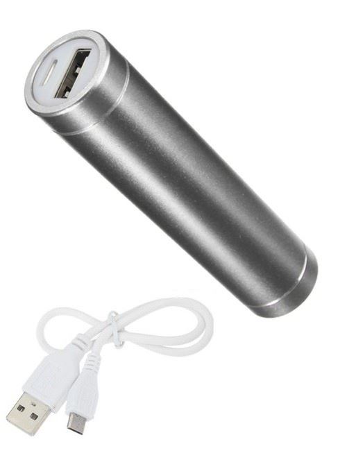 Batterie Chargeur Externe pour Manette Playstation 4 PS4 Universel Power Bank 2600mAh avec Cable USB/Mirco USB (ARGENT)