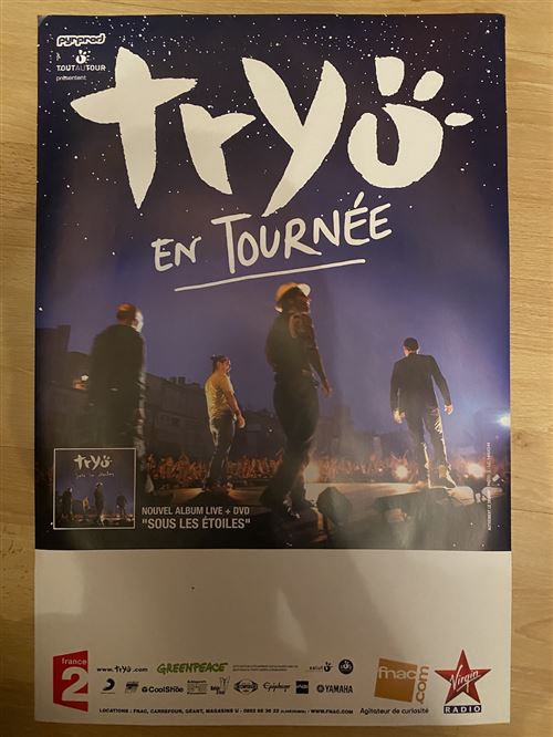Tryo - En tournée - Sous les étoiles - 40x60cm - Affiche
