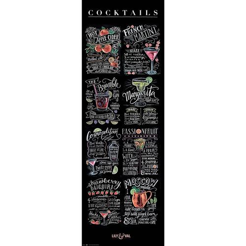 Lily and Val - Cocktails - 58x156cm AFFICHE / POSTER