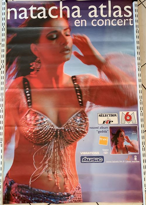 Natacha Atlas - Gedida - En Concert - 80x120cm - Affiche