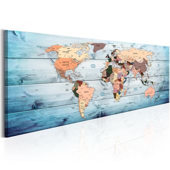 Tableau - World Maps: Sapphire Travels - 135x45 Artgeist (10980) - 1