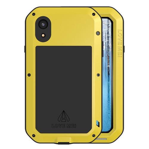 Coque en silicone protection antichoc et antiéclaboussures jaune pour votre Apple iPhone XR 6.1 pouces