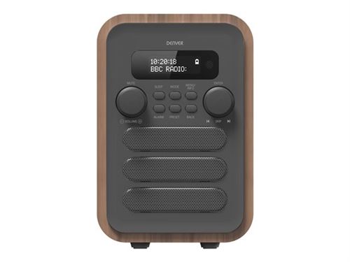 DENVER DAB-48 - DAB draagbare radio - 2.5 Watt - grijs