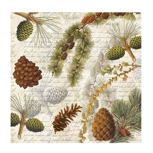 20 serviettes vie en forêt 33x33cm