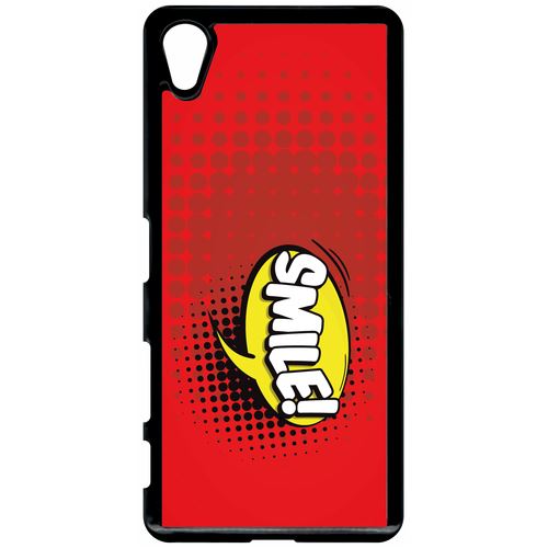 Coque Sony Xperia X Smile Fond Rouge