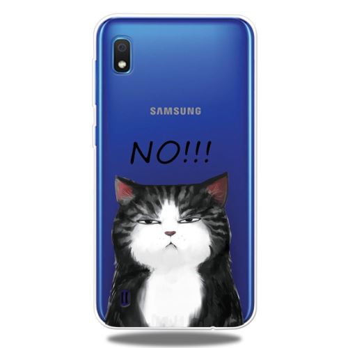 Coque en TPU impression de motifs extrêmement claire chat pour votre Samsung Galaxy A10