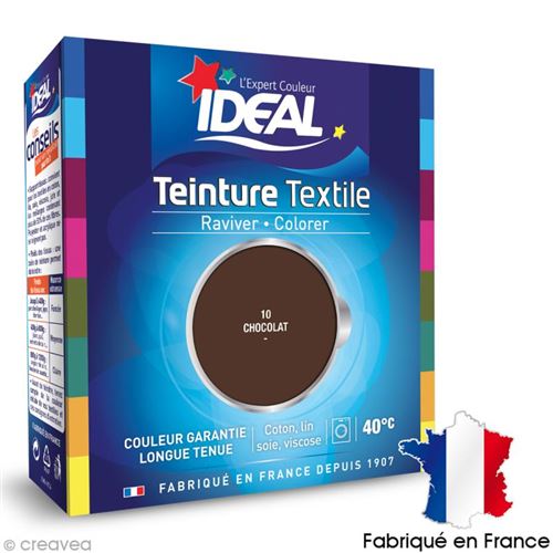 Teinture Tissu Idéal liquide Brun chocolat 10 maxi