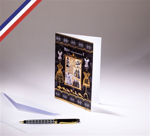 Carte Double Miniature Creee Et Imprimee En France Sur Papier Certifie Pefc Bon Anniversaire Couture Carte De Vœux Achat Prix Fnac