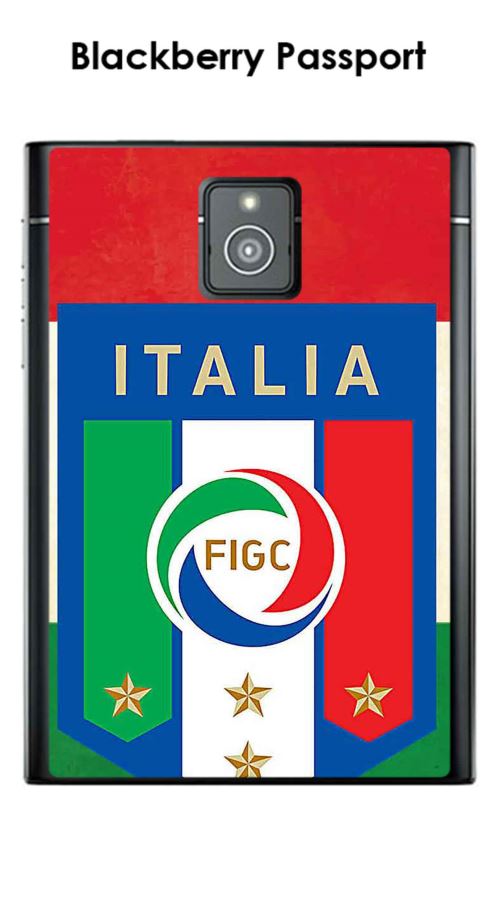Coque Blackberry Passport design Foot Italie fond drapeau