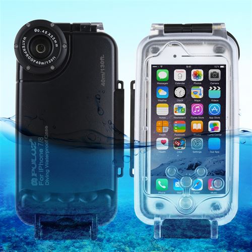(#52) PULUZ for iPhone 8 & 7 Waterproof Diving Housing Underwater Cover Case(Black)