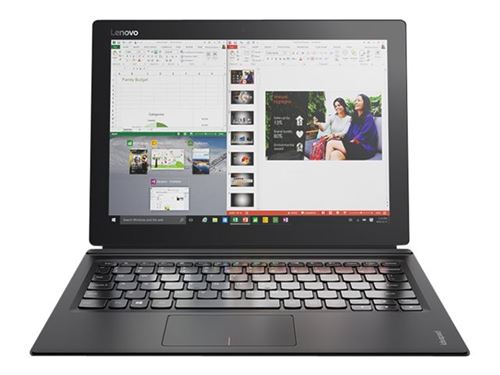 Lenovo IdeaPad Miix 700-12ISK 80QL - Tablette - avec clavier détachable - Intel Core m7 - 6Y75 / jusqu'à 3.1 GHz - Windows 10 Home - HD Graphics 515 - 8 Go RAM - 256 Go SSD - 12"" écran tactile 2160 x 1440 (Full HD Plus) - Wi-Fi 5 - noir - clavier : Nor - État correct Lenovo sur Fnac