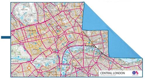 Lifeventure serviette à séchage rapide Londres 150 cm bleu