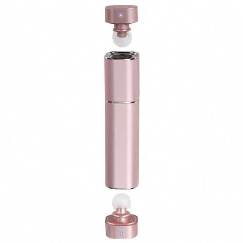 Ecouteurs bluetooth® sans fil - batterie de secours - rose - 2 en 1 - rose