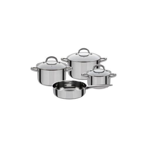 Gsw Montreal - Batterie De Cuisine 7 Pieces En Acier Inoxydable - Tous Feux Dont Induction