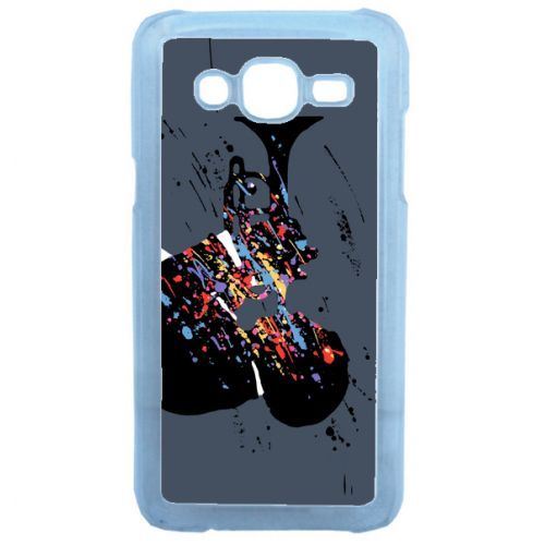 Coque Trompette Jazz Abstrait Compatible Samsung Galaxy J5 Transparent