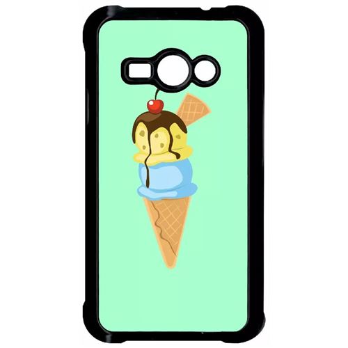 Coque Samsung Galaxy J1 Ace Glace Cornet Vert