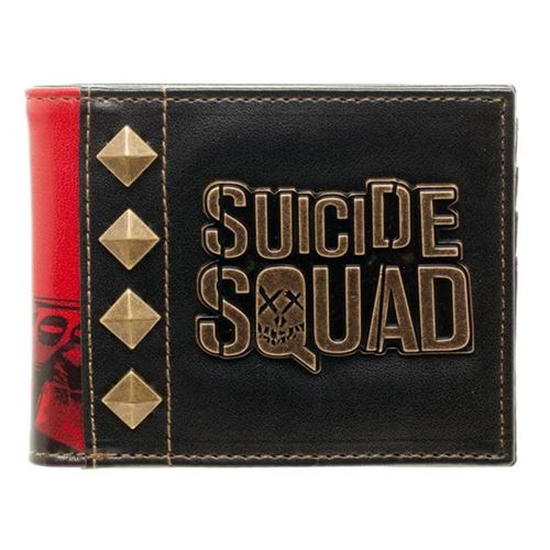 Suicide Squad Harley Quinn Bi-Fold Wallet pour l'officiel hommes avec poteaux métalliques - DC