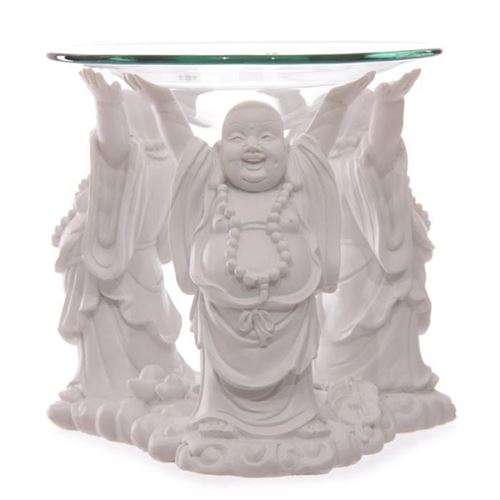 Bruleur A Huile Bouddha Blanc Content