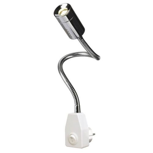 Lampe prise Dio Flex Plug LED D3,5 cm - Chrome