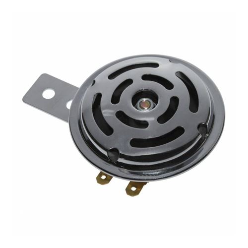Avertisseur-klaxon cyclo ac 6v acier chrome 100db (diam 70mm) -p2r-