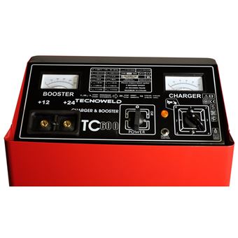 Tecnoweld Chargeur démarreur de batterie 12-24V AWELCO Charge 89A auto  poids lourds 700 Ah TEC600 sur roues pas cher 