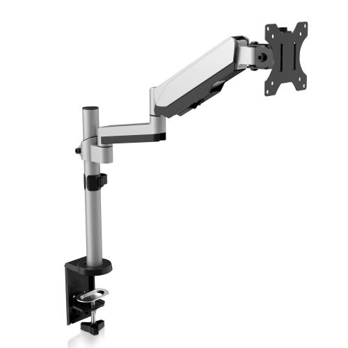 V7 Support de moniteur de réglage de l'écran tactile - Supports d'écrans plats pour bureau (Pince, 8 kg, 43,2 cm (17), 81,3 cm (32), 100 x 100 mm, Argent)