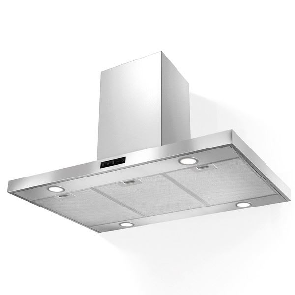 Airlux AHIBF970IX Hotte hotte îlot largeur 90 cm profondeur 60 cm evacuation