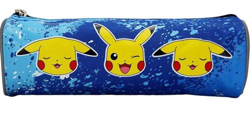 Pokémon porte-crayon junior 22 x 8 cm polyester bleu/jaune