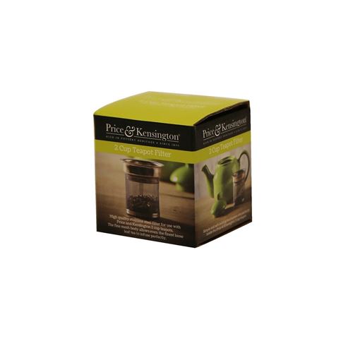 Price and Kensington Théière 2 tasses Filtre, en acier inoxydable, argent,