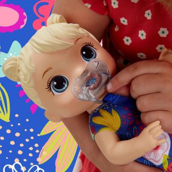 Hasbro Baby Alivepoupée bébé Sweet Sounds blond 28 cm bleu
