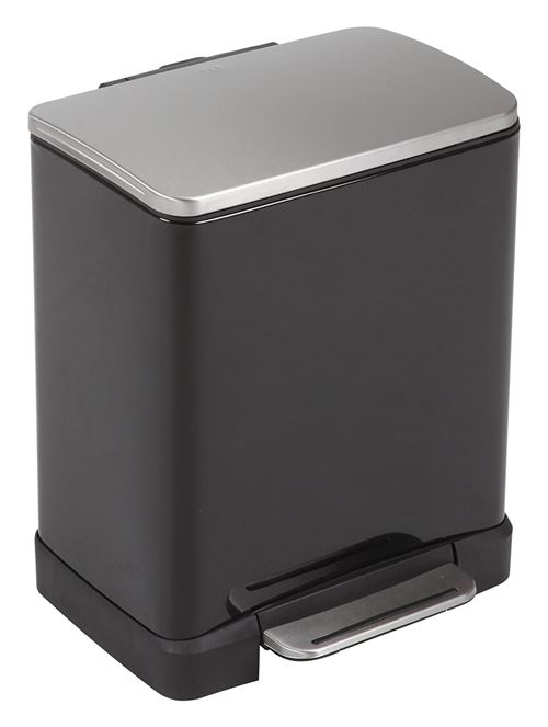 Poubelle pedalbin e-cube 20l noir, eko