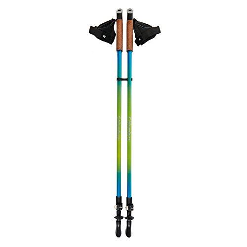 COLUMBUS A08380 B&acirc;ton Mixte Adulte, Vert/Bleu, Unique