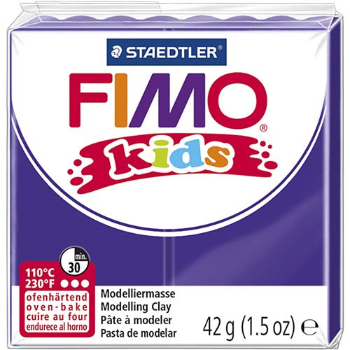 Staedtler Fimo Kids pâte à modeler pour enfants 42 grammes violet