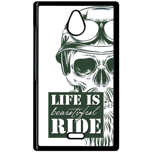 Coque Nokia X1 01 Life Is Beautiful Ride Fond Blanc