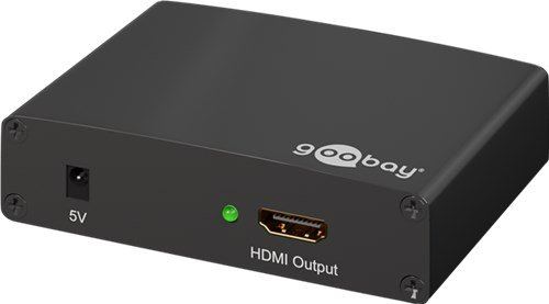 Goobay 58968 VGA + RCA/HDMI Convertisseur Noir