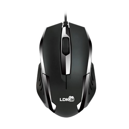 Souris filaire Mini optique USB 3D Gaming 1200dpi pour ordinateur portable PC - Noir